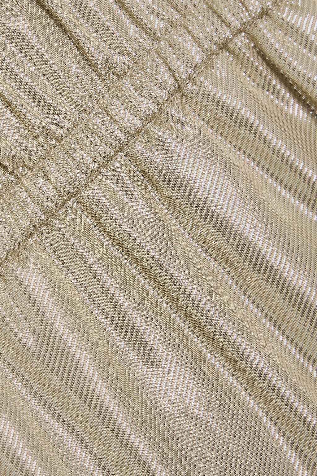 BRUNELLO CUCINELLI Lamé wide-leg pants