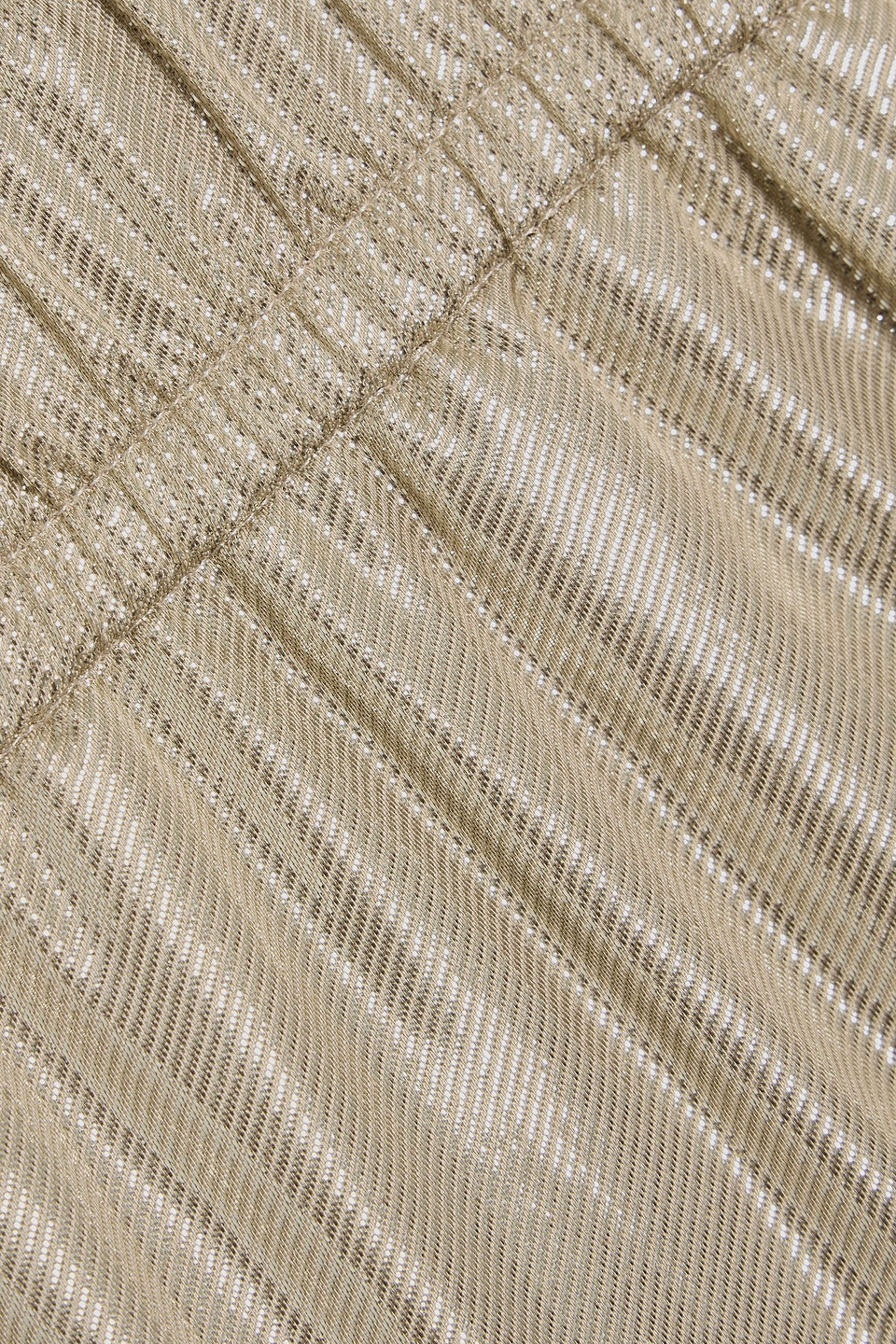 Brunello Cucinelli Lamé Wide-leg Pants In Gold