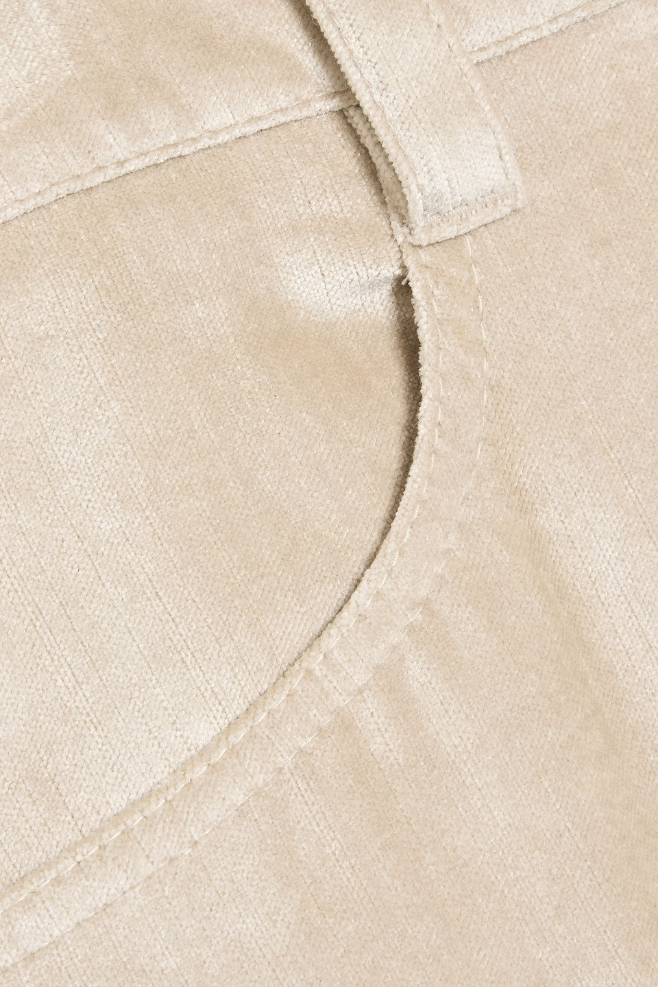 Brunello Cucinelli Cotton-blend Velvet Wide-leg Pants In Pink