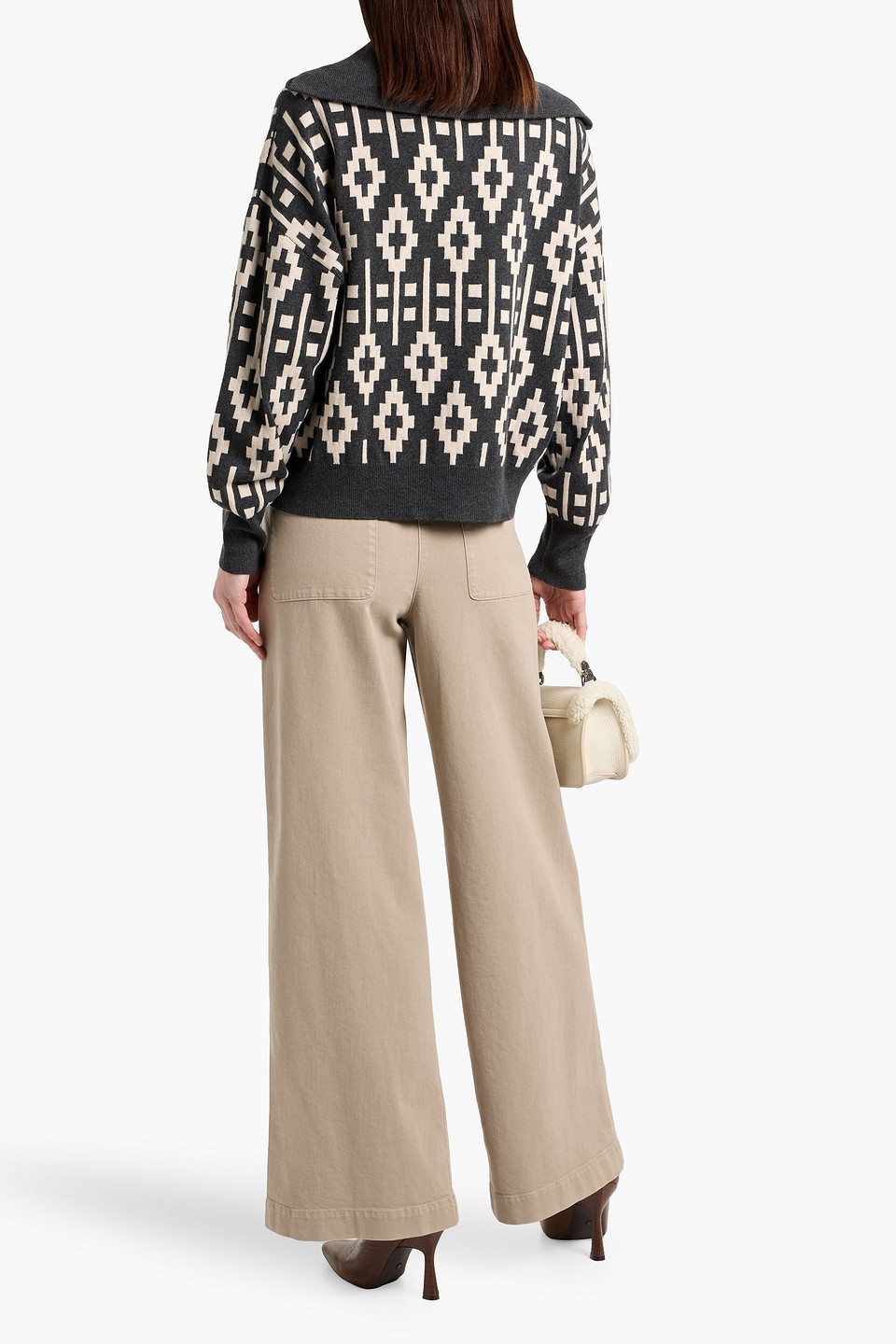Brunello Cucinelli Pleated Cotton-blend Twill Wide-leg Pants In Sand