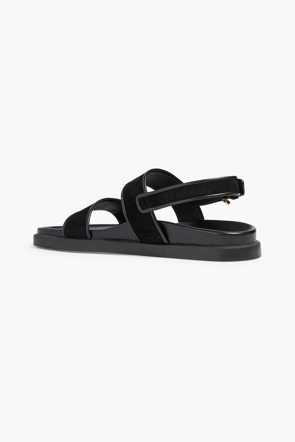 Gianvito Rossi Bilbao Suede Sandals In Black