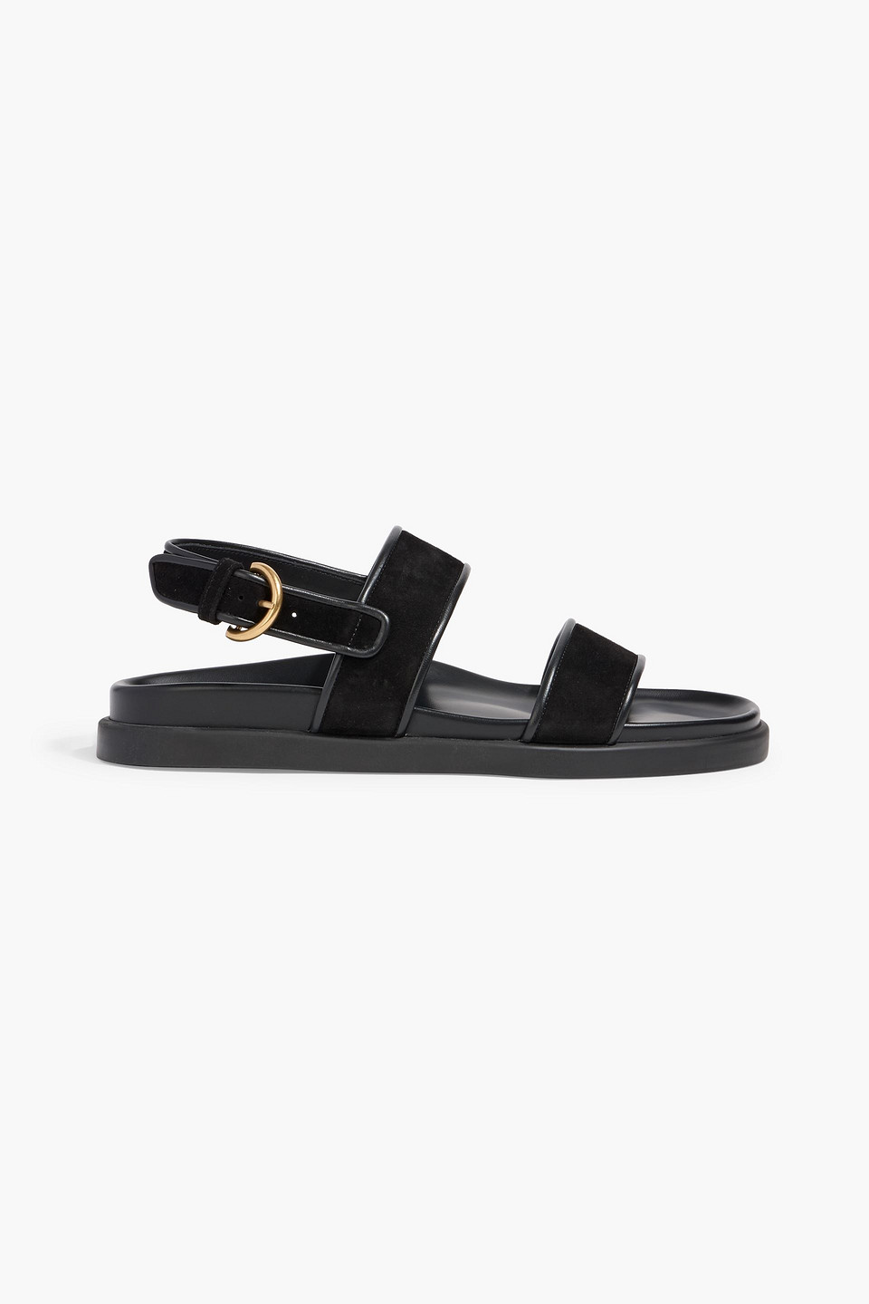 Gianvito Rossi Bilbao Suede Sandals In Black