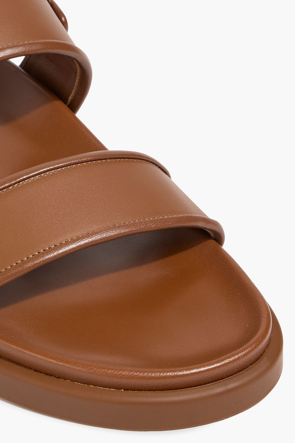 Gianvito Rossi Bilbao Leather Sandals In Brown