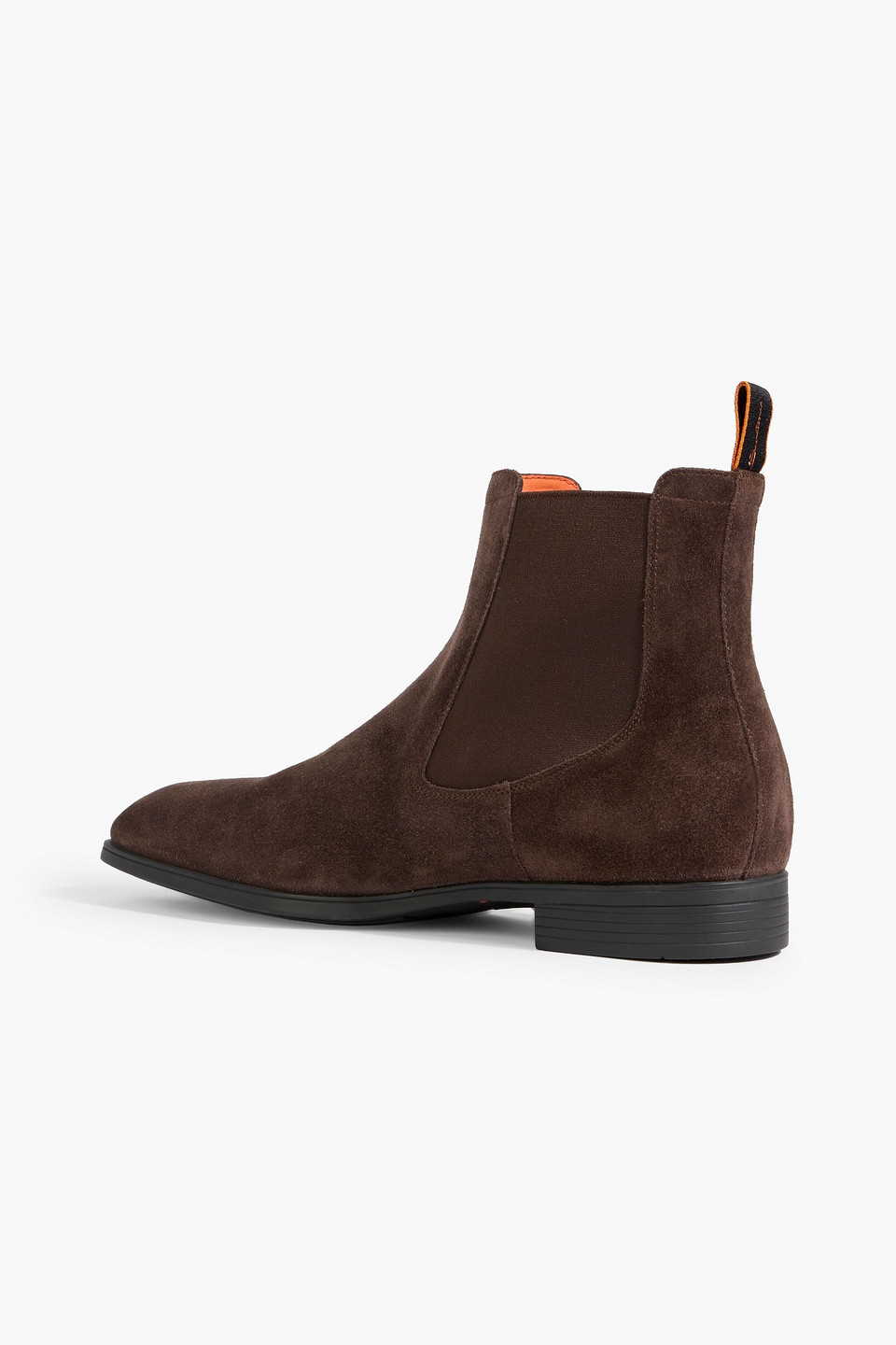 Santoni Detoxify Suede Chelsea Boots In Brown