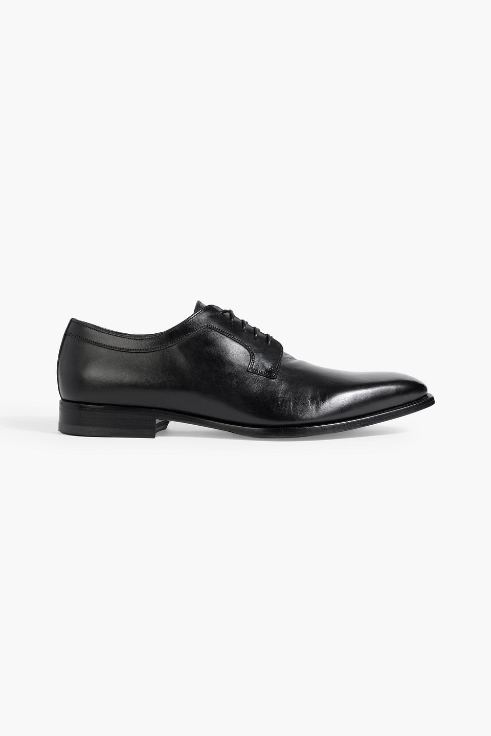 Dunhill Elegant City Leather Derby Shoes In Multi