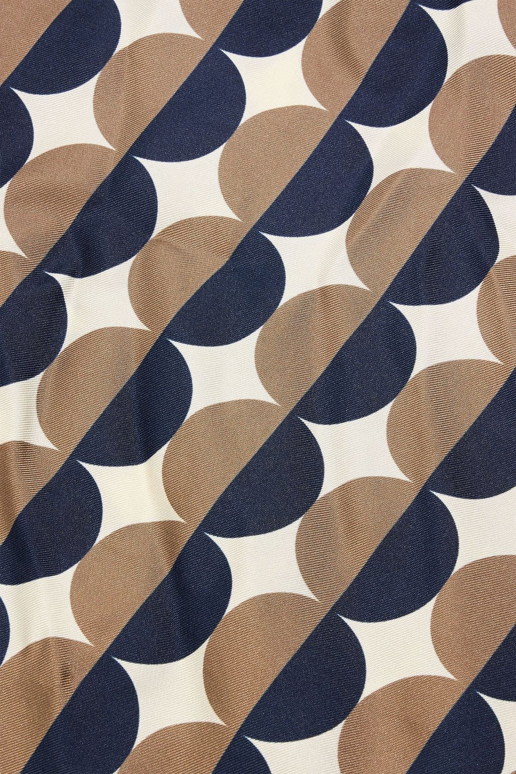 OSCAR DE LA RENTA وشاح من حرير تويل بطبعات