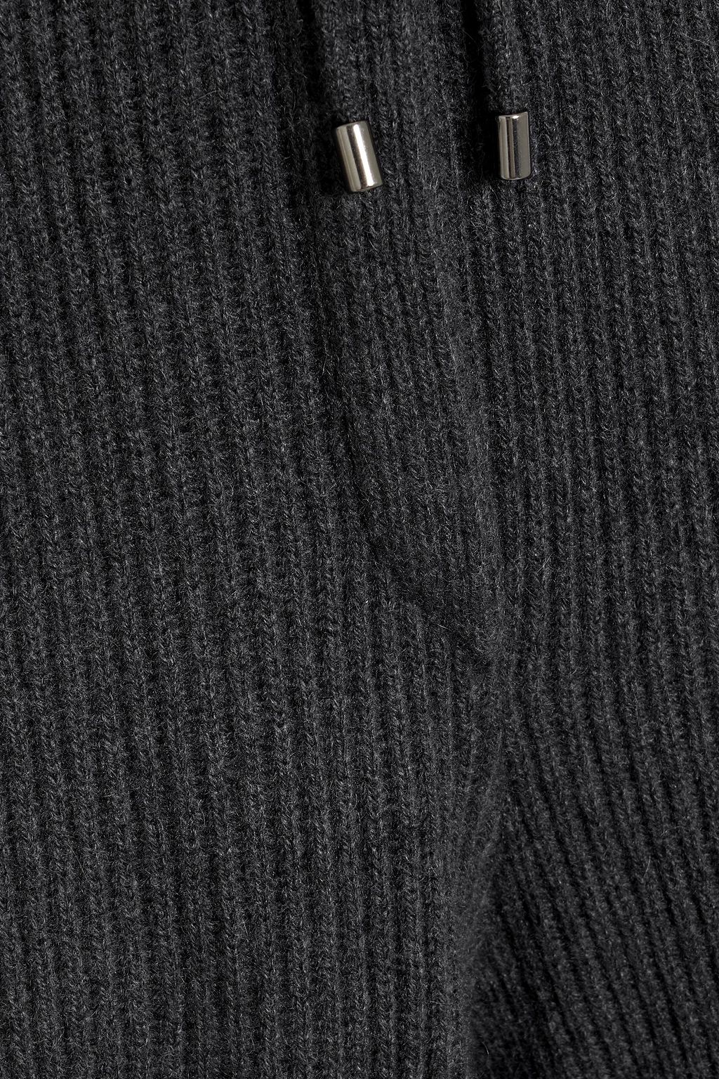 BRUNELLO CUCINELLI Ribbed cashmere track pants