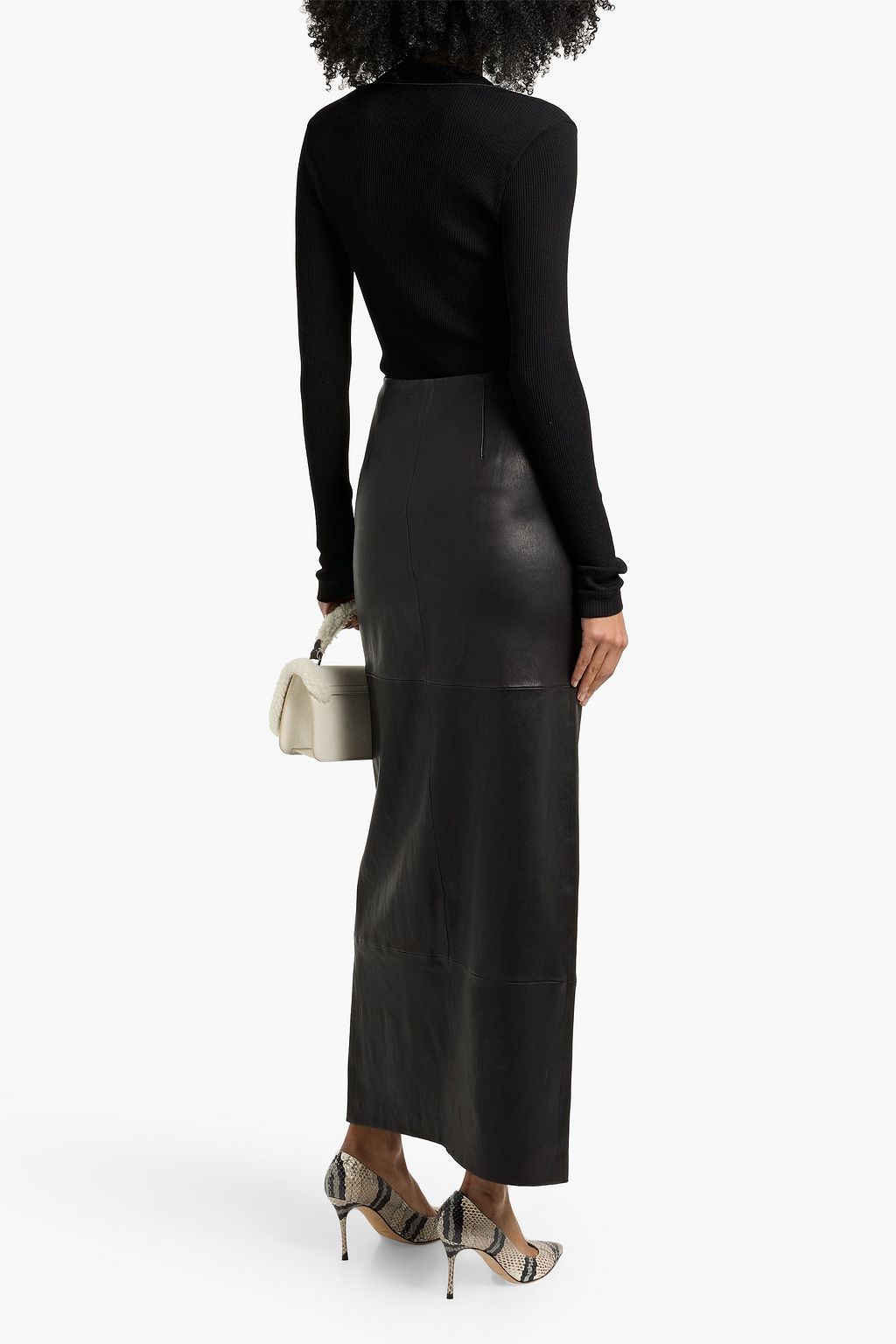 BRUNELLO CUCINELLI Bead-embellished ribbed wool sweater