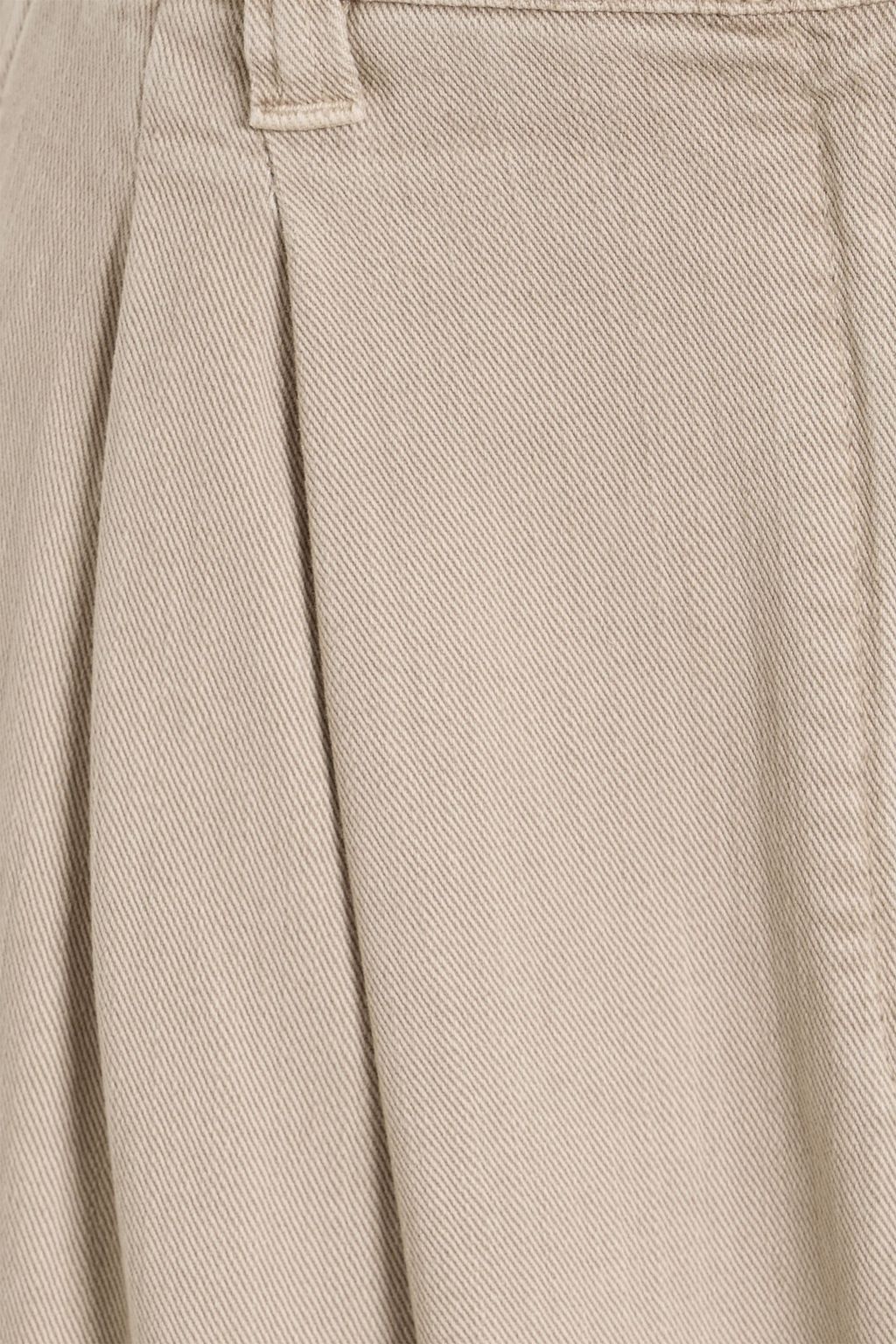 BRUNELLO CUCINELLI Cotton-blend twill wide-leg pants