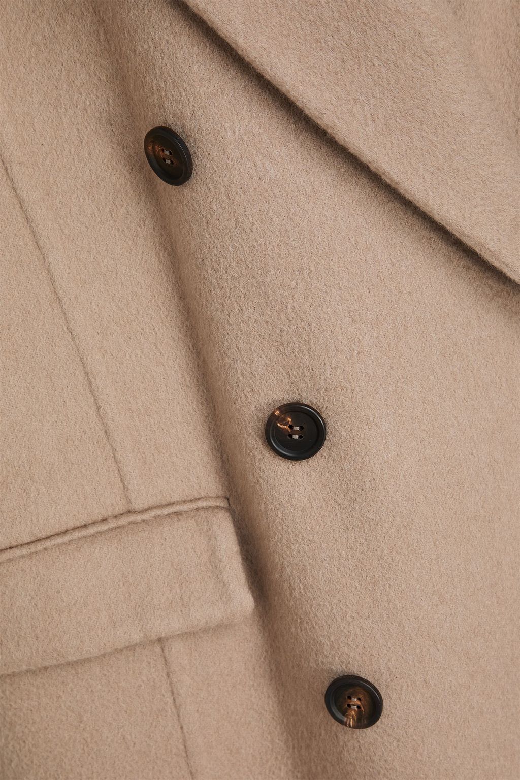 BRUNELLO CUCINELLI Doppelreihiger Mantel aus Kaschmirfilz