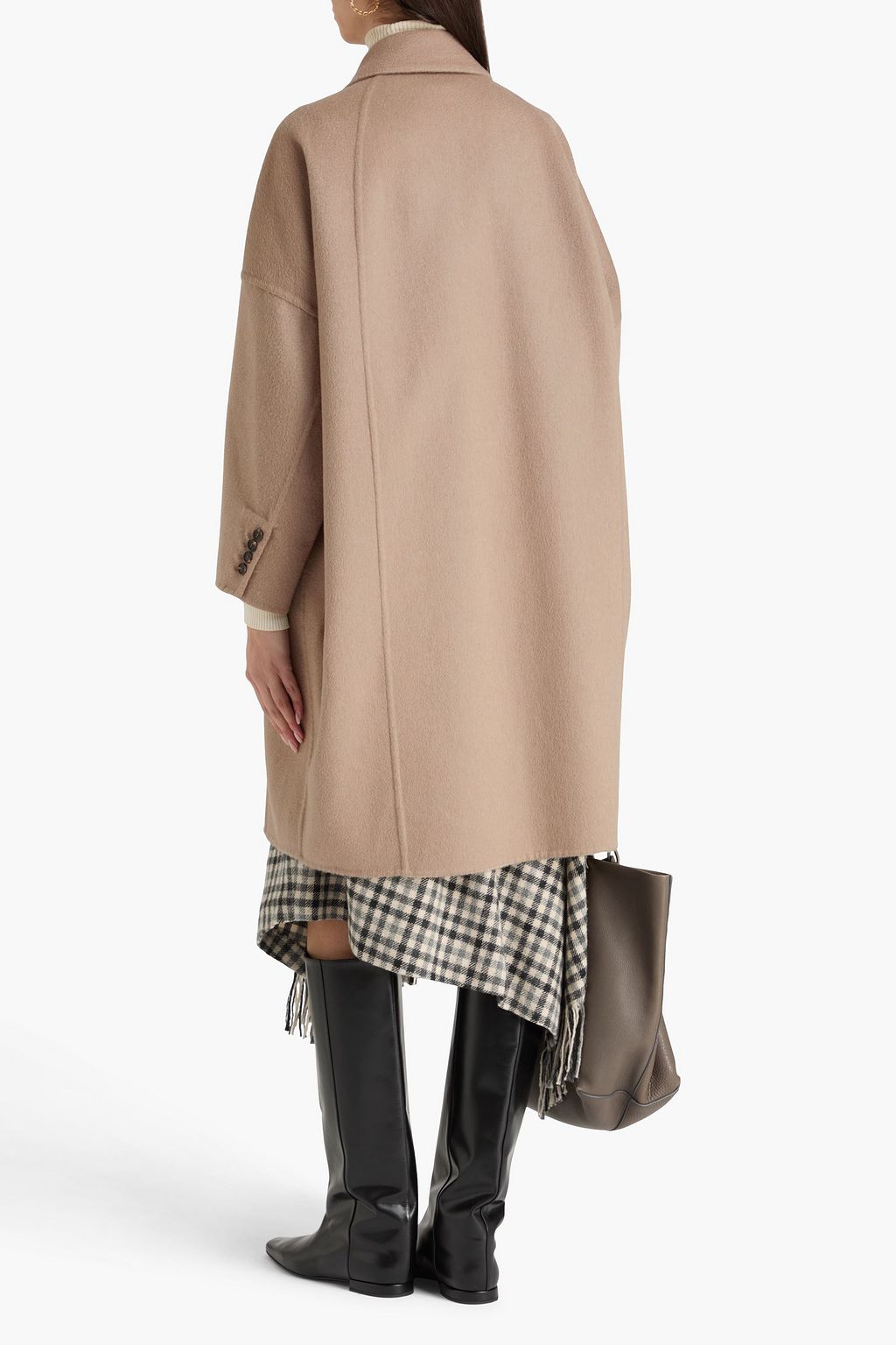 BRUNELLO CUCINELLI Doppelreihiger Mantel aus Kaschmirfilz