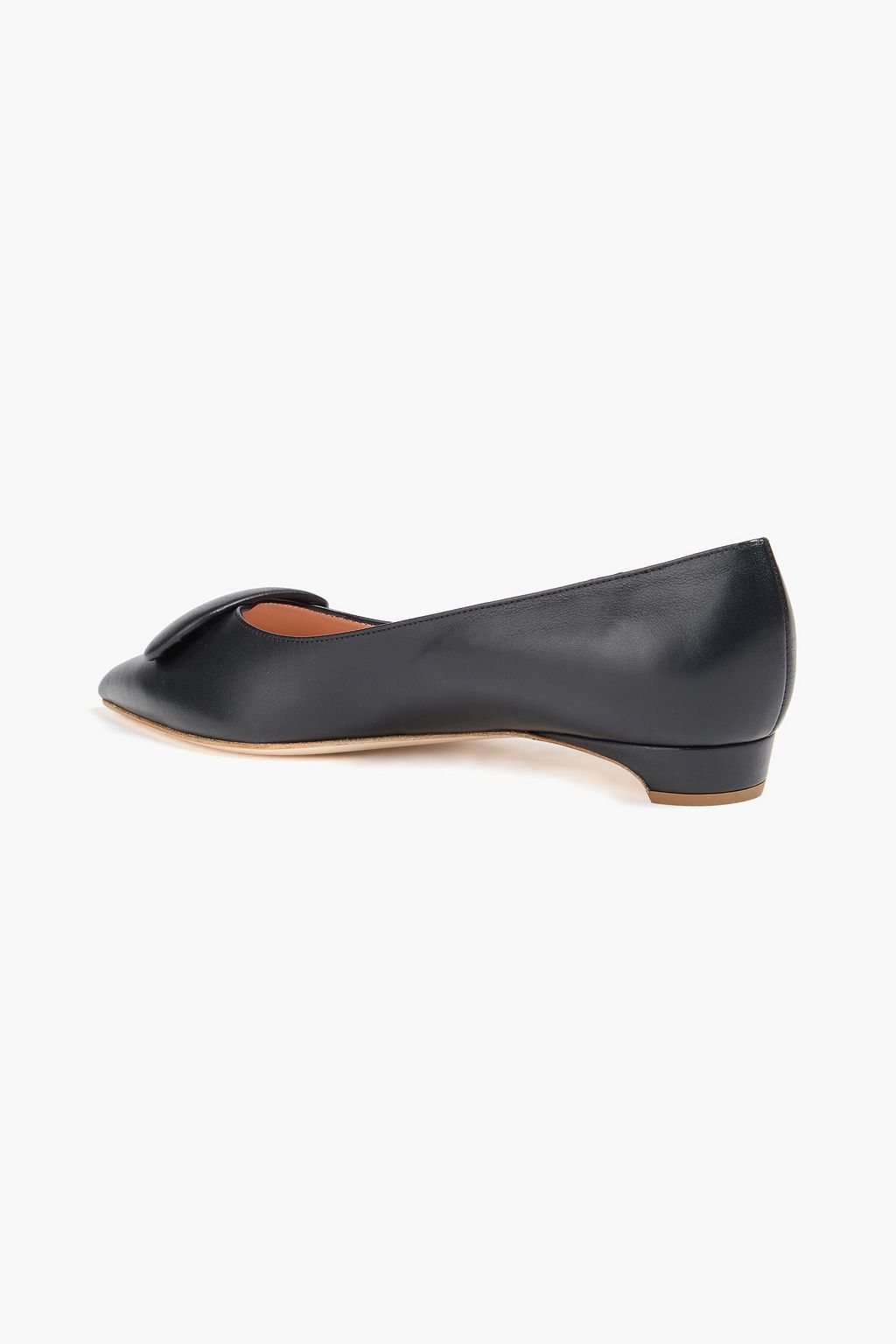 RUPERT SANDERSON Bedfa embellished leather point-toe flats
