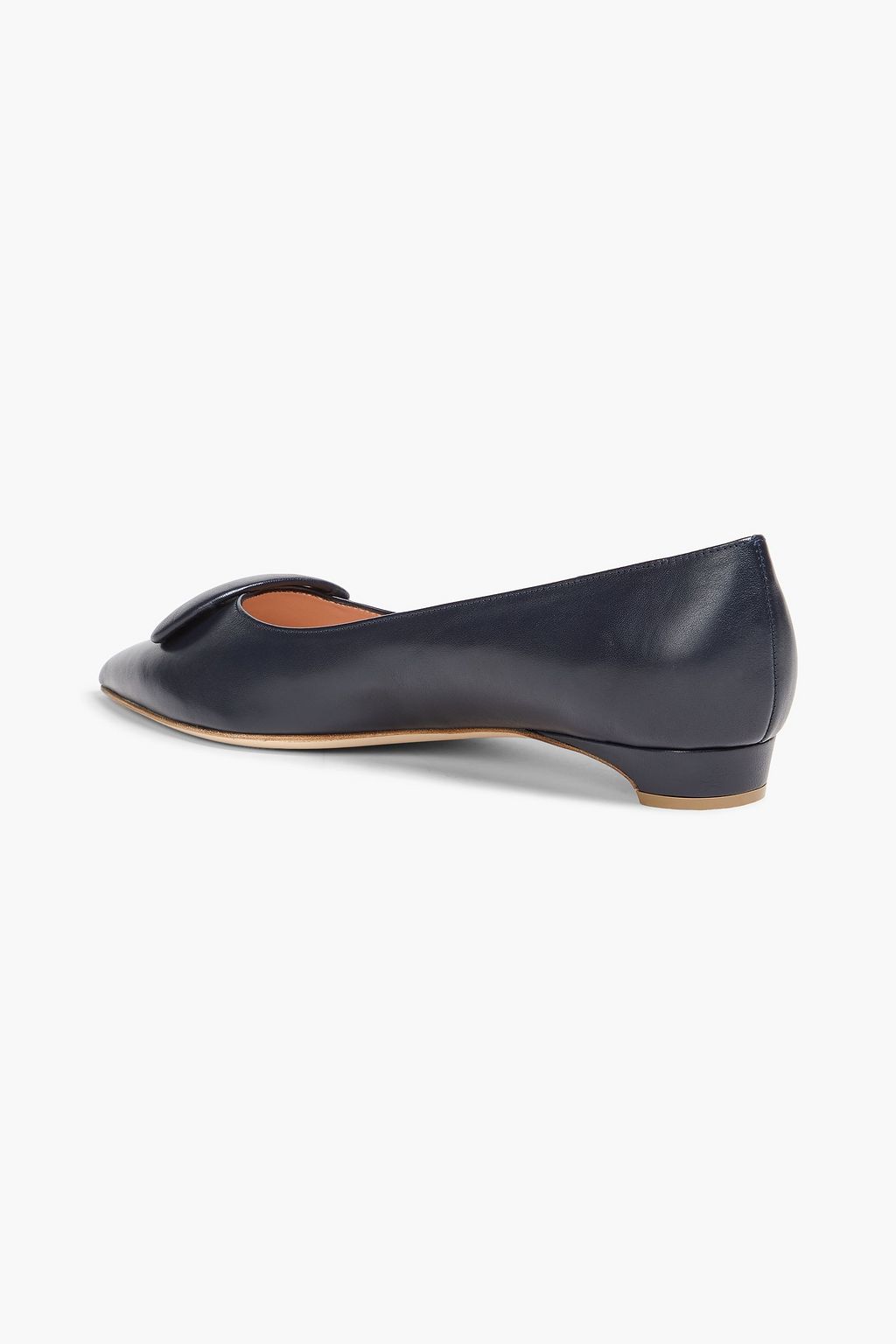 RUPERT SANDERSON Bedfa embellished leather point-toe flats