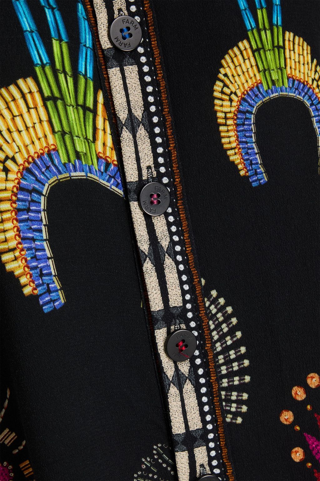 FARM RIO Printed crepe shirt
