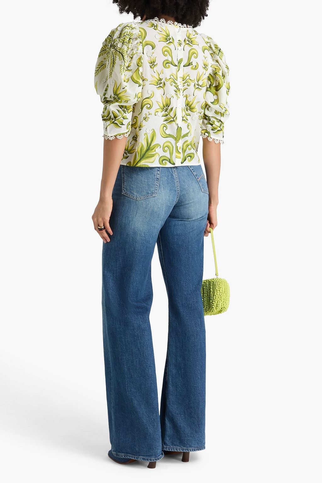 FARM RIO بلوزة من الفوال القطني مزينة بطبعات