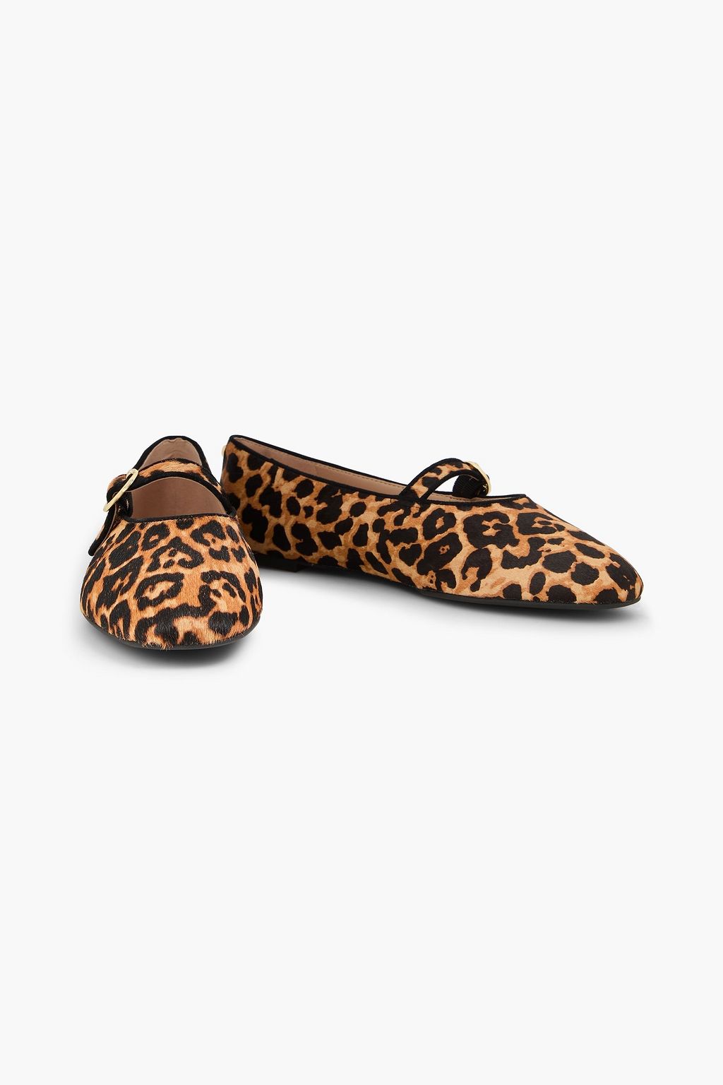 STUART WEITZMAN Kyra leopardprint calf hair Mary Jane flats THE — free download