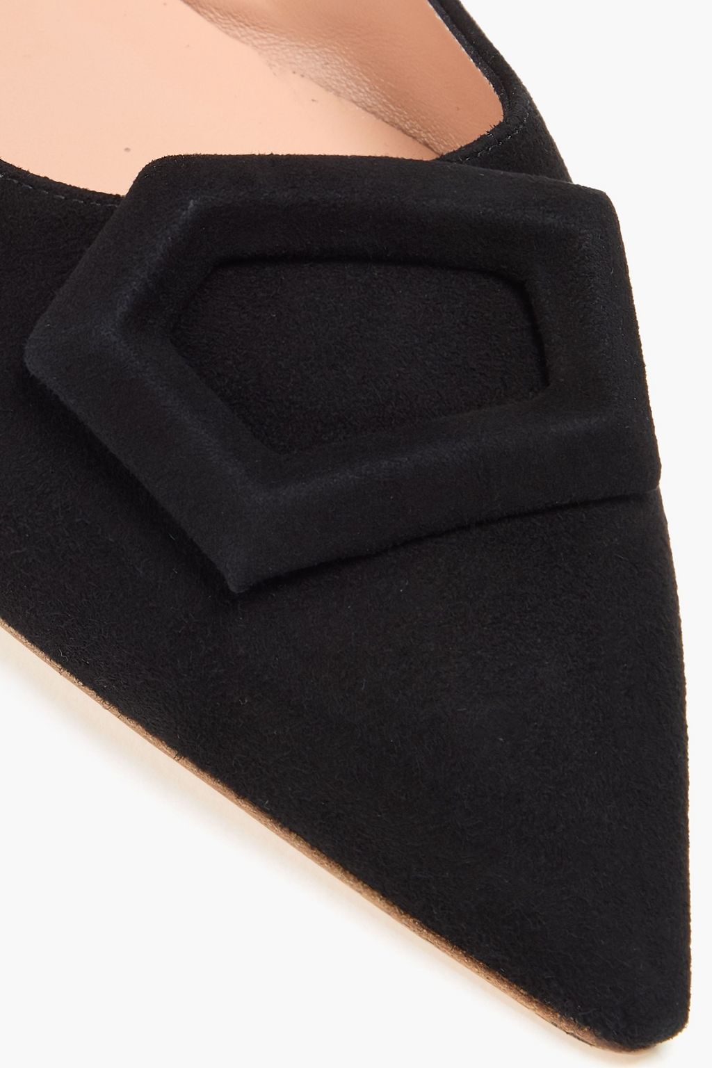 RUPERT SANDERSON Traboe suede point-toe flats