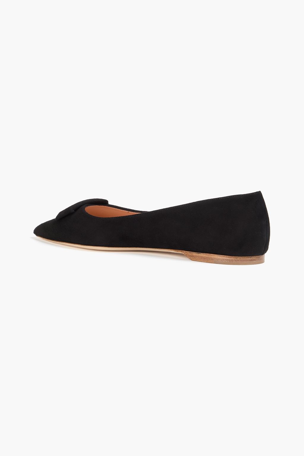 RUPERT SANDERSON Traboe suede point-toe flats