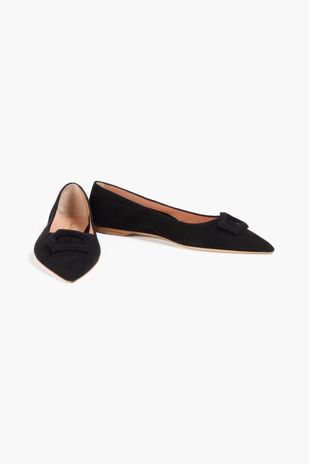 RUPERT SANDERSON Traboe suede point-toe flats
