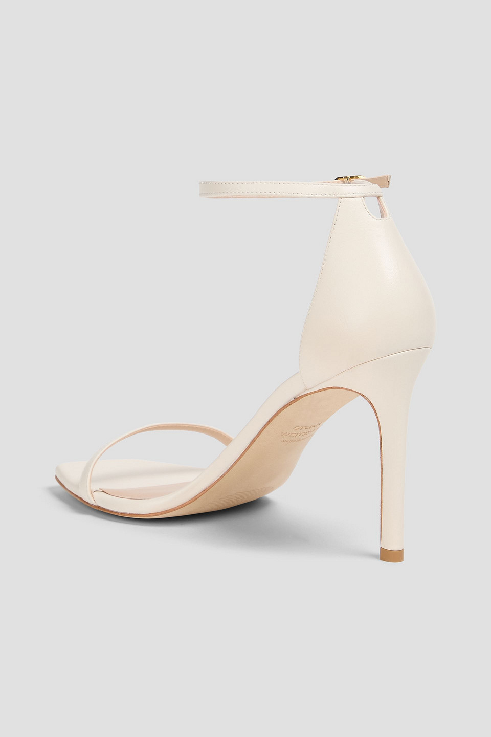 Stuart Weitzman - Amelina 95 Leather Sandals - White - Us 9 
