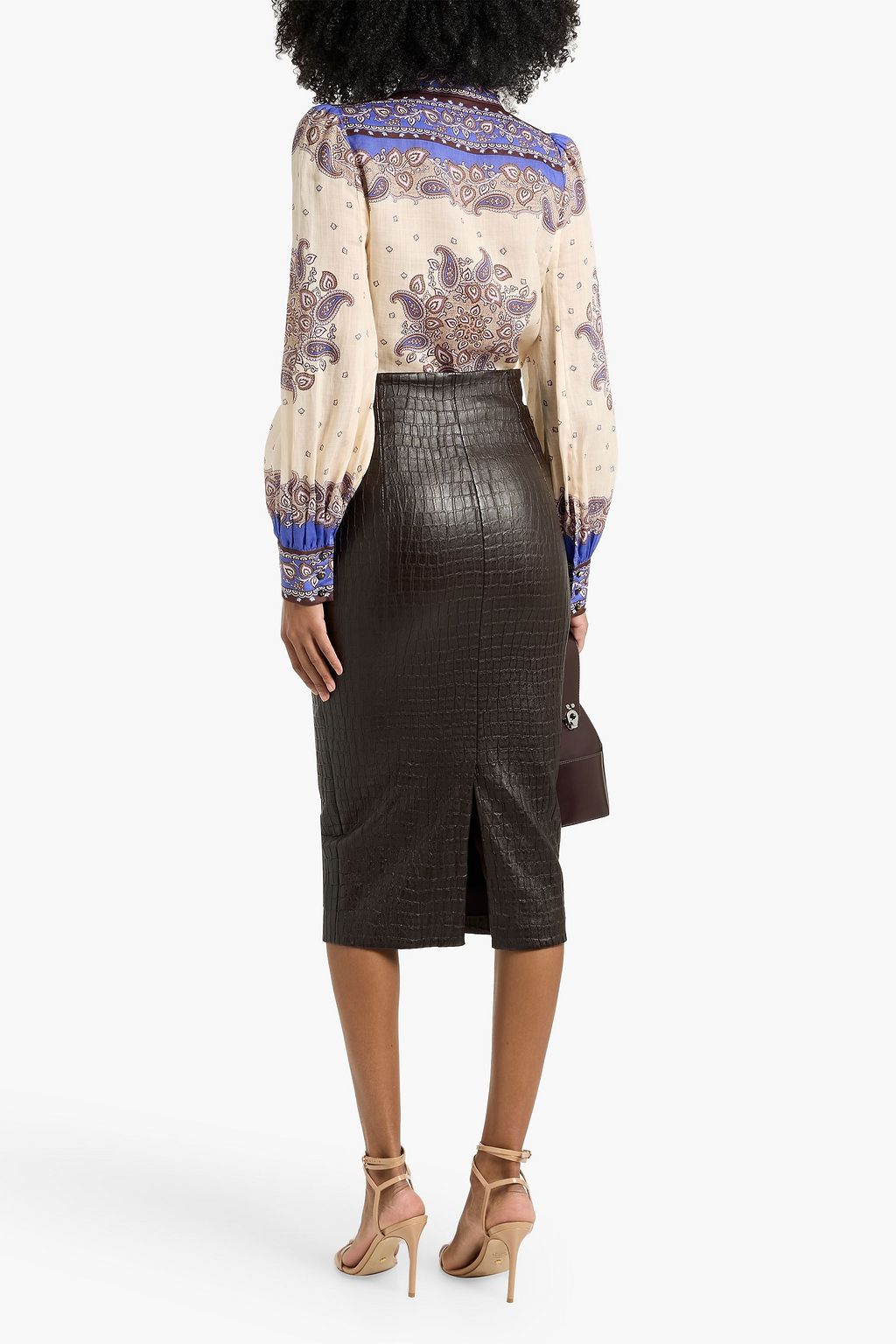 ZIMMERMANN Paisley-print ramie shirt