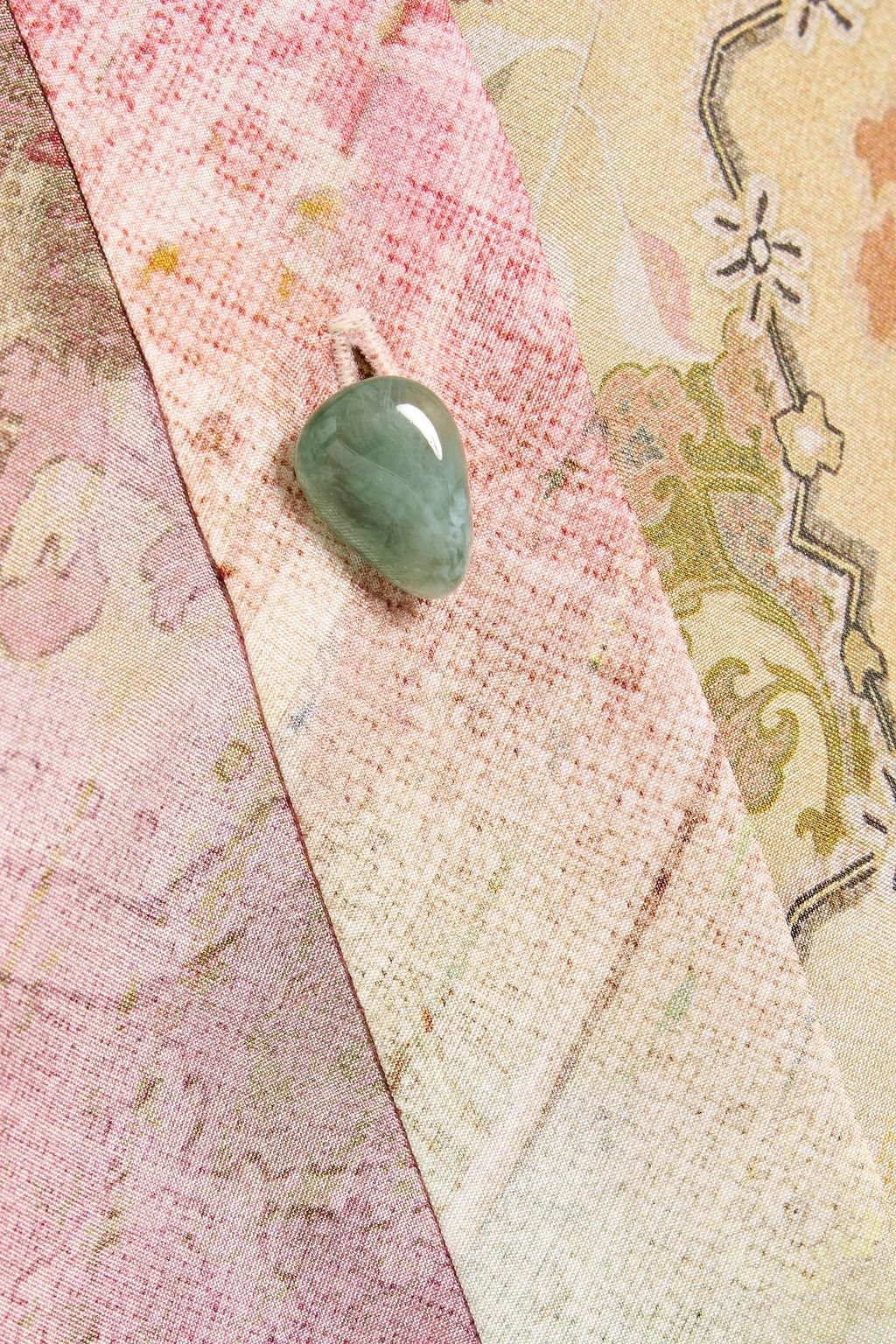 ZIMMERMANN Printed silk crepe de chine shirt