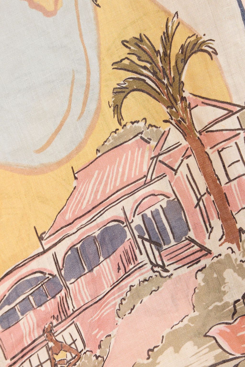 ZIMMERMANN Printed ramie shirt