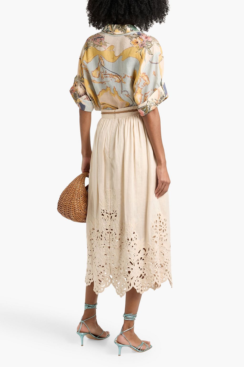 ZIMMERMANN Printed ramie shirt