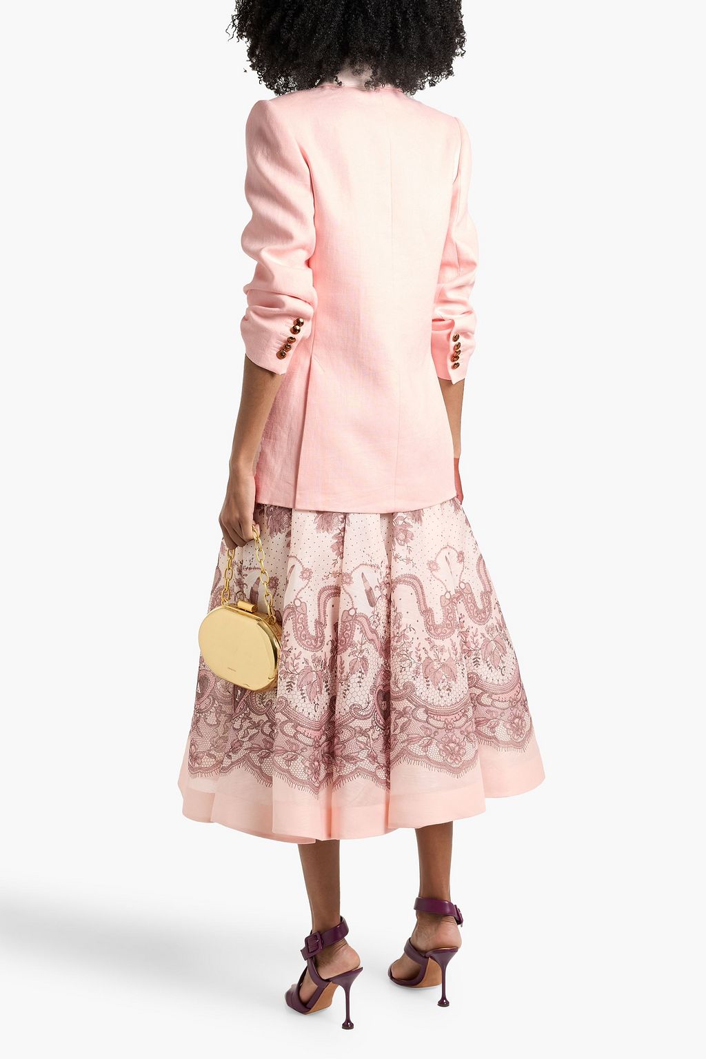 ZIMMERMANN Double-breasted linen blazer