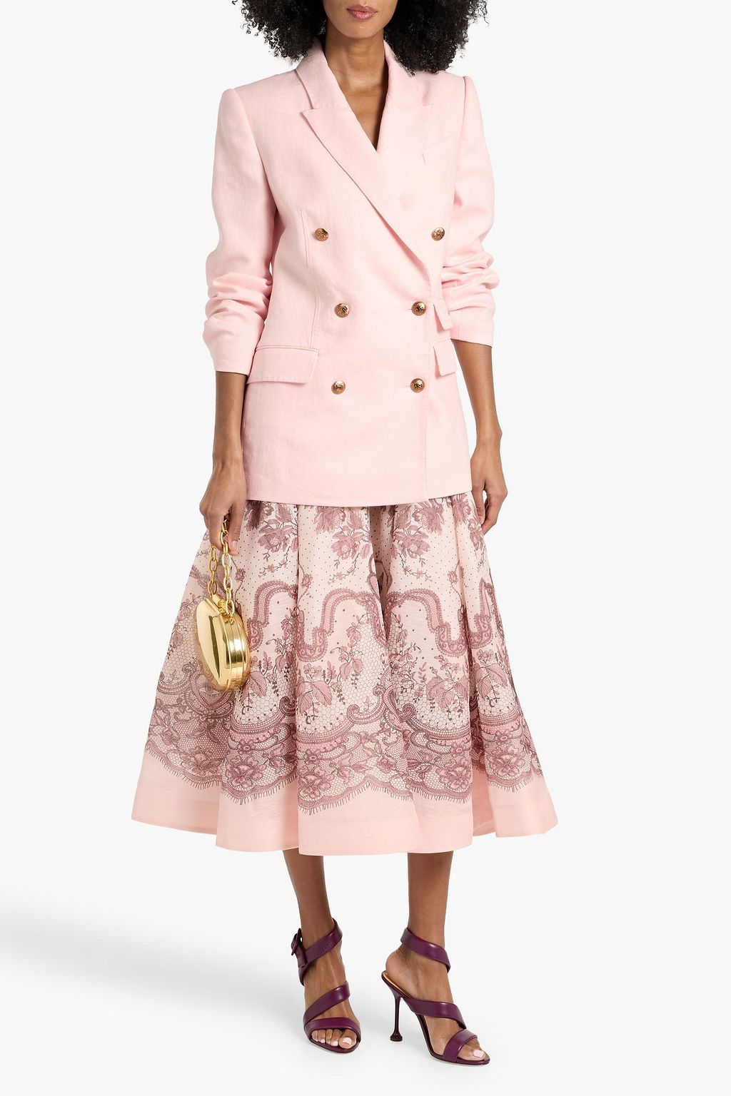 ZIMMERMANN Double-breasted linen blazer