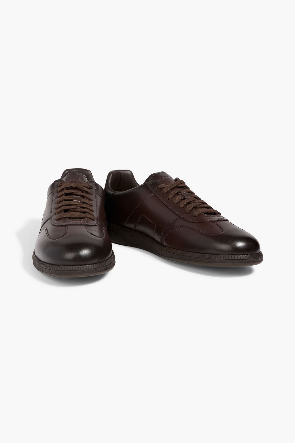 SANTONI Dbs Olympic leather sneakers