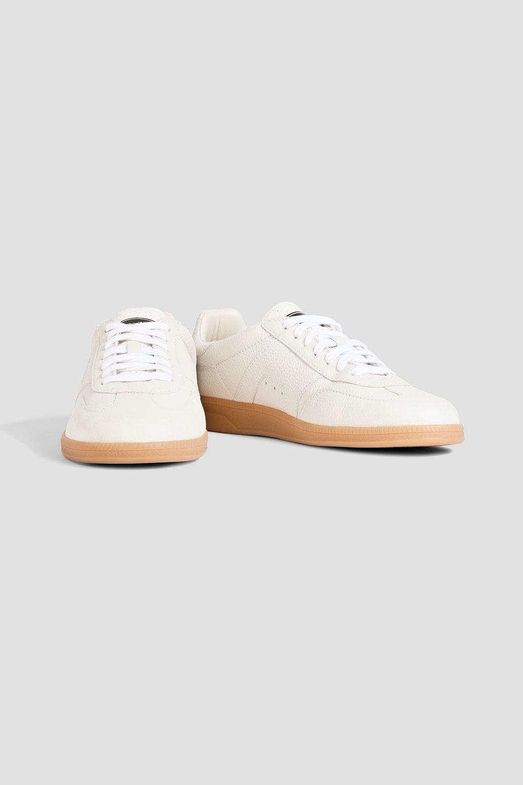 SANTONI DBS Olympic pebbled-leather sneakers | THE OUTNET