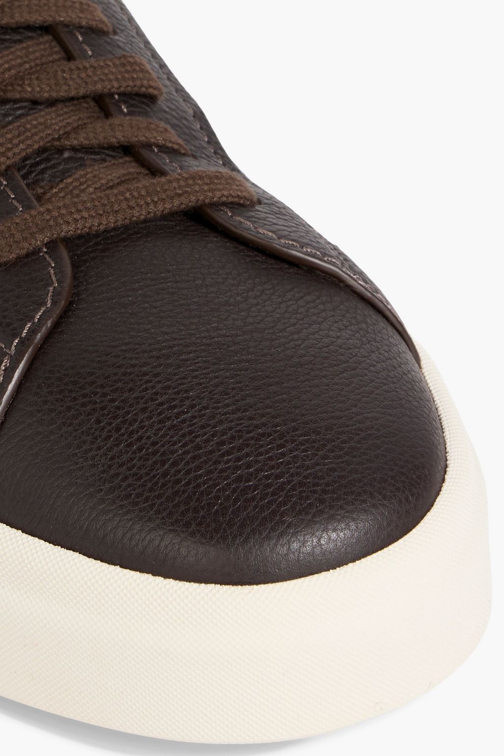 SANTONI Dbs SF4 pebbled-leather sneakers