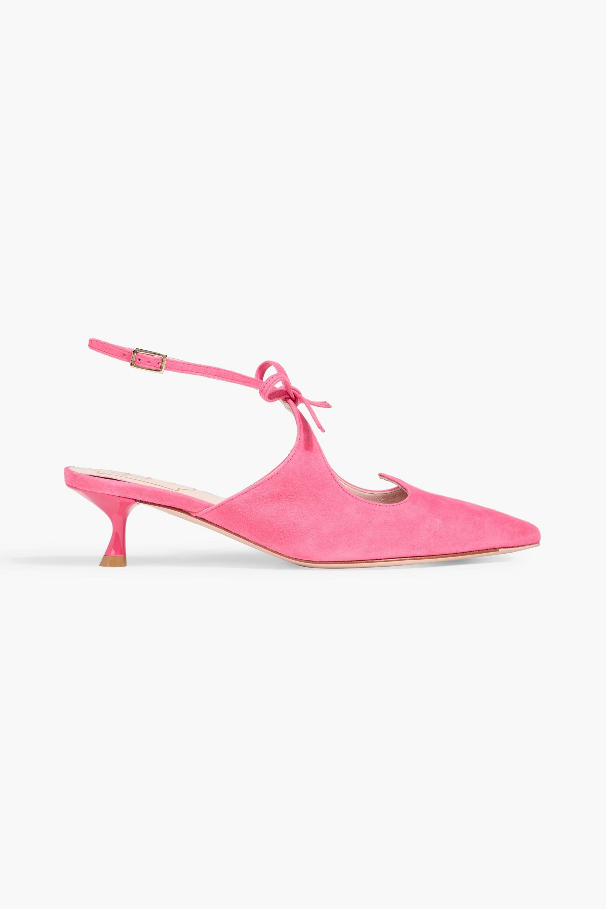 ROGER VIVIER I Love Vivier bow-detailed suede pumps