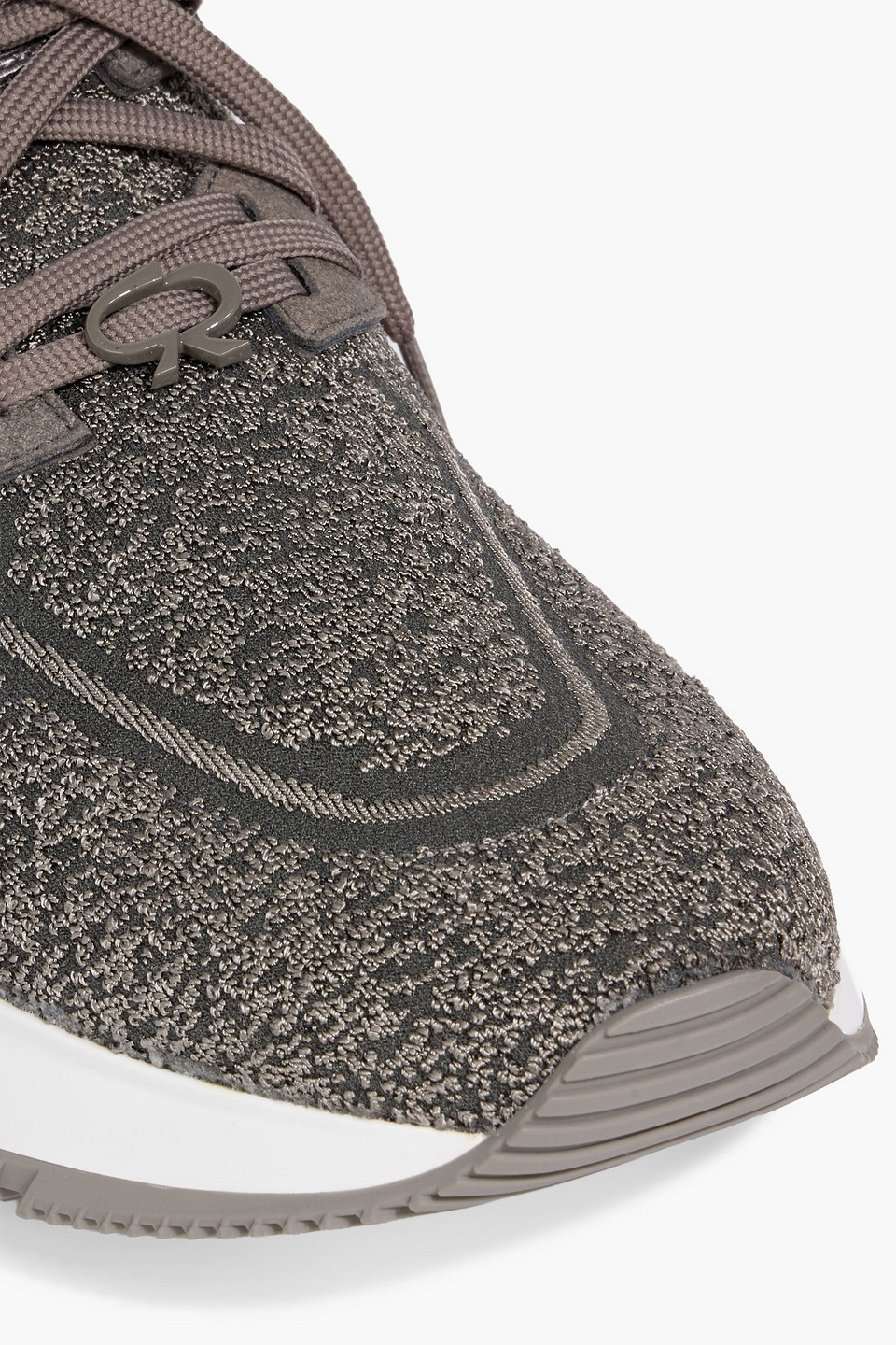 Gianvito Rossi Knitted Sneakers With Elasticized Effect In Multi