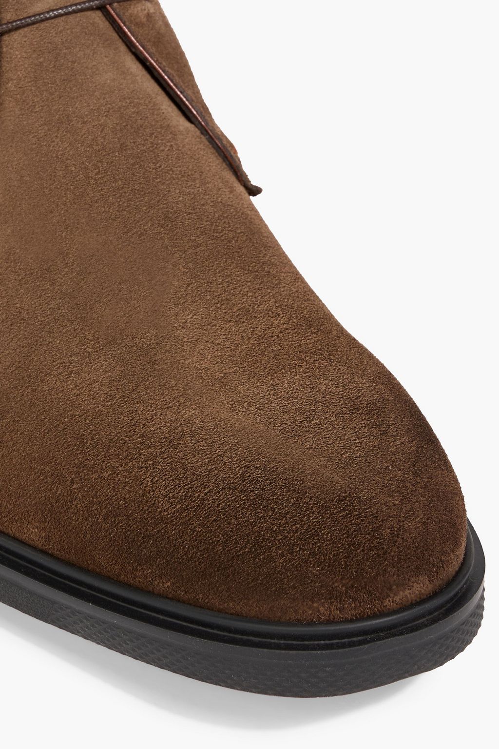 SANTONI Easy suede Oxford brogues