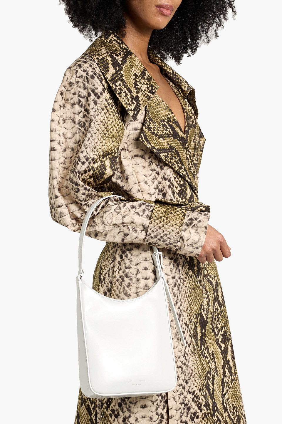 Proenza Schouler Slide Leather Shoulder Bag In White