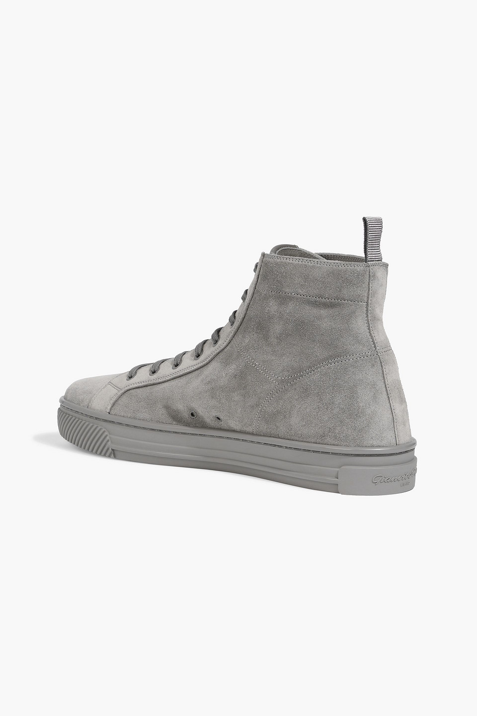 Gianvito Rossi 360 Suede High-top Sneakers In Gray