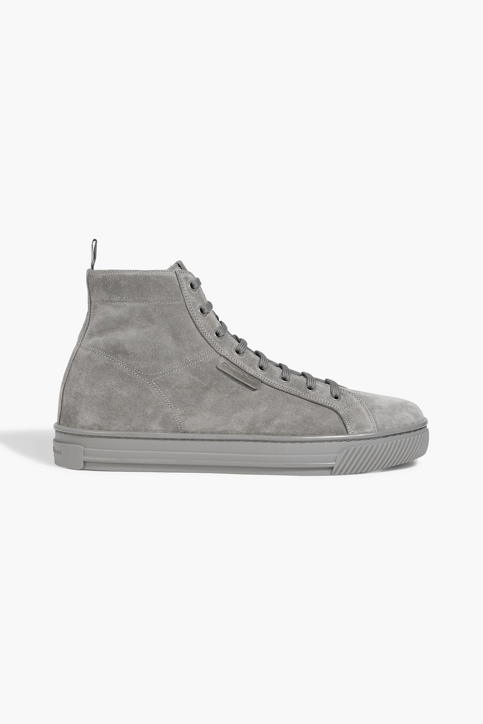 Gianvito Rossi 360 Suede High-top Sneakers In Gray