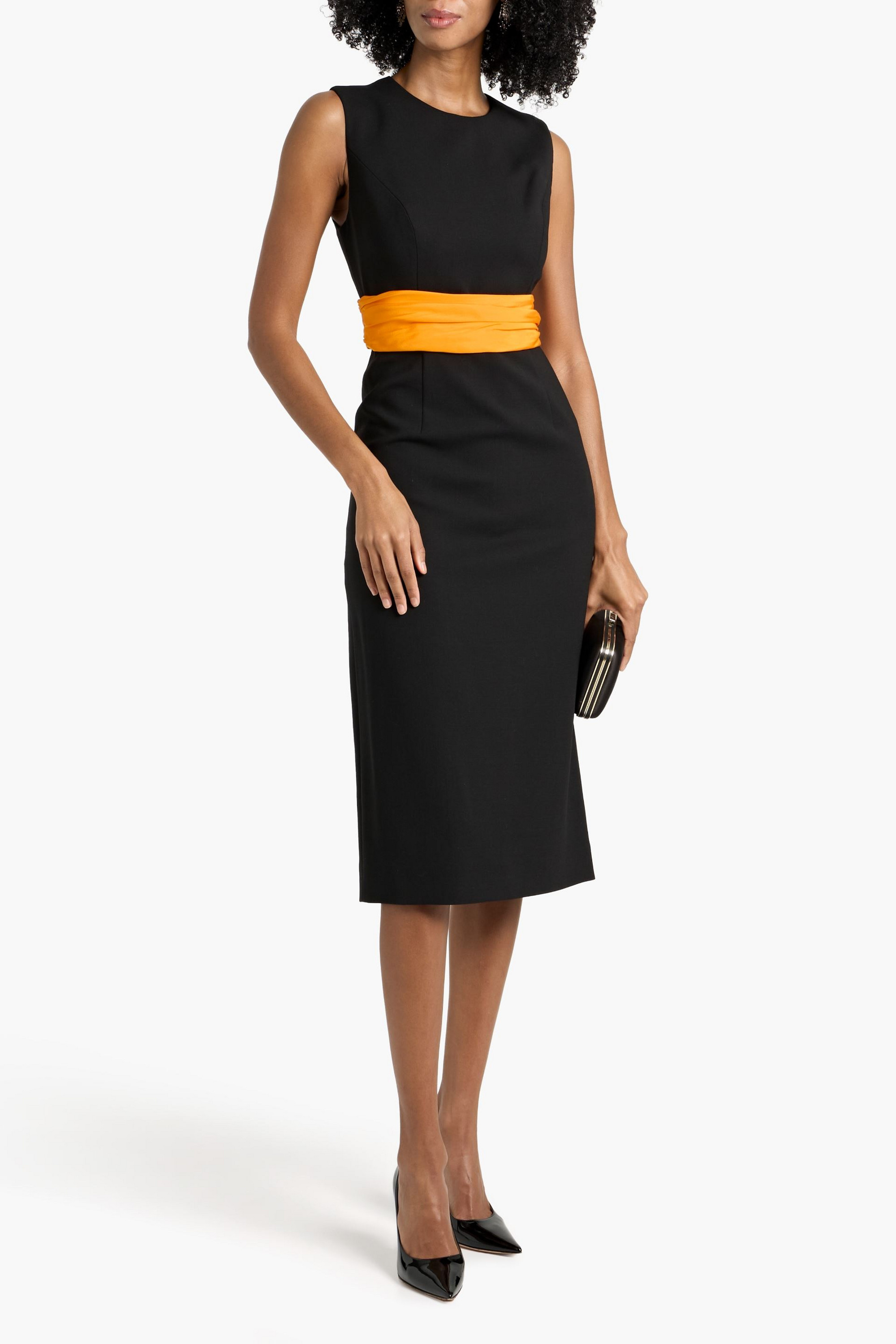Carolina Herrera Wool-blend midi dress