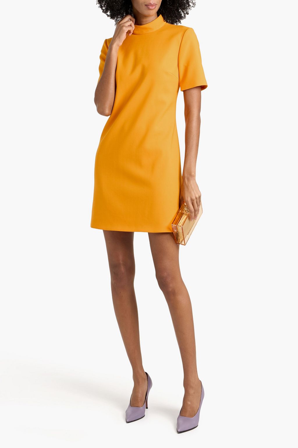 Carolina Herrera Wool-blend mini dress - Women - Marigold Dresses - US 4