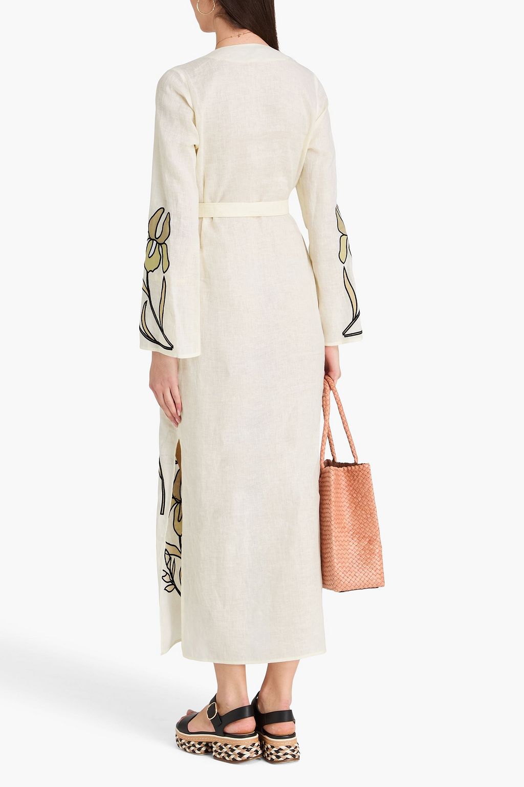 tory burch embroidered linen dress Tory Burch Embroidered linen dress - Black