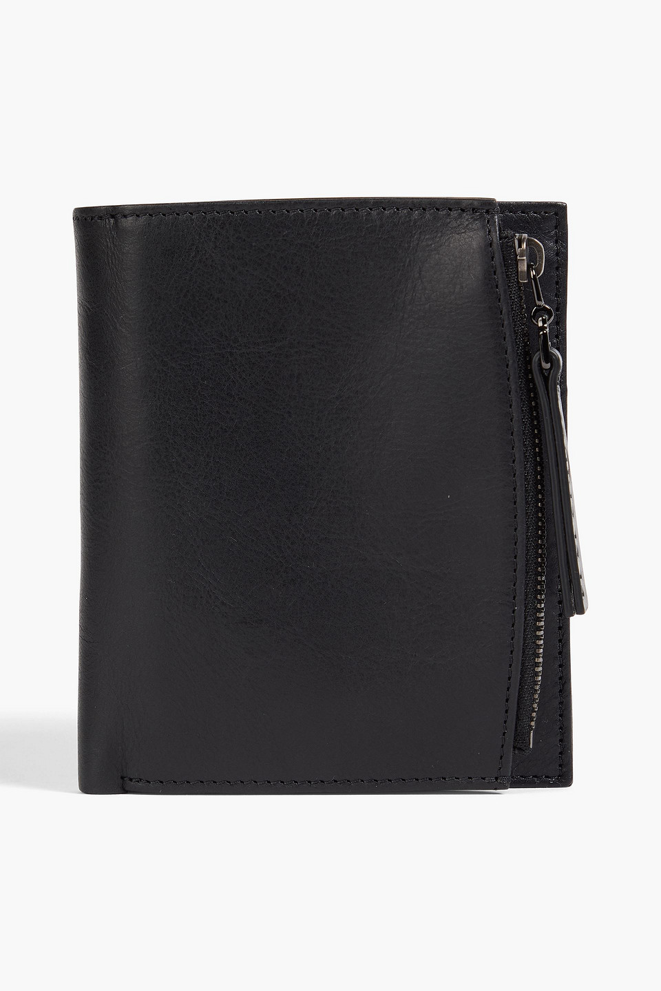 Maison Margiela Four Stitches Leather Wallet In Black