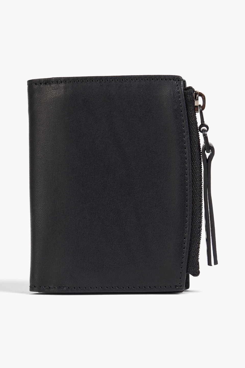 Maison Margiela Four Stitches Leather Wallet In Black
