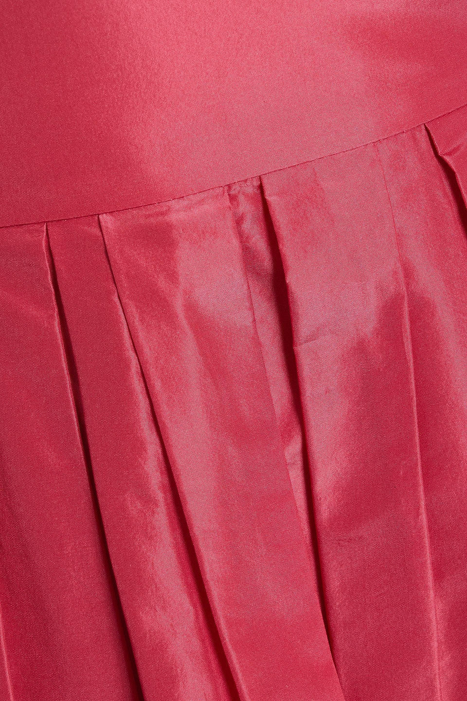 Carolina Herrera Pleated Silk-faille Maxi Skirt In Pink