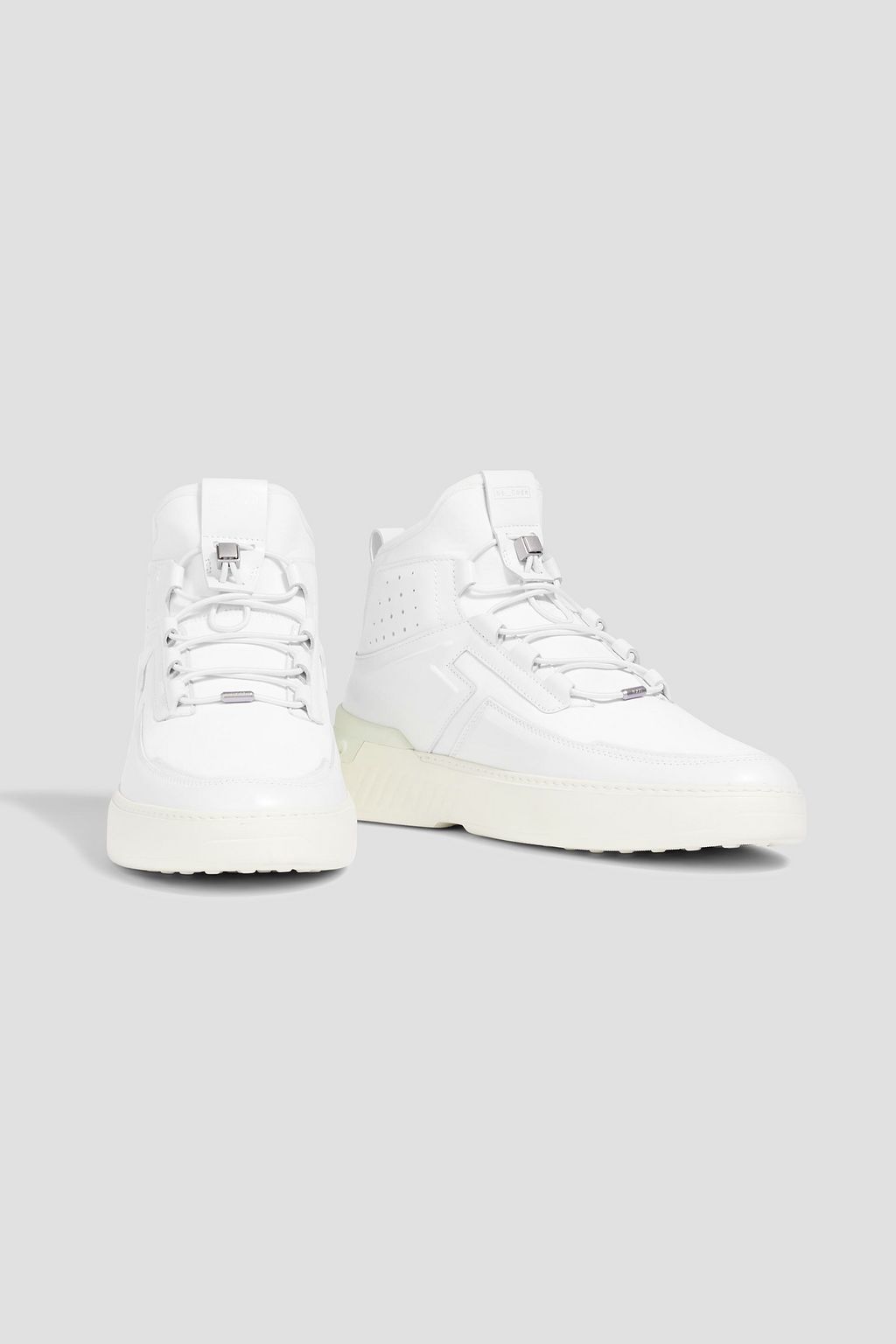 TOD'S NO_CODE Coated mesh, stretch-knit and leather sneakers | THE