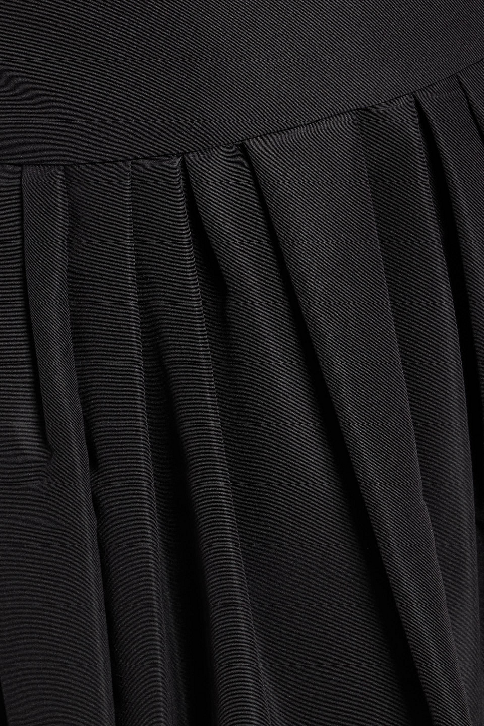 Carolina Herrera Pleated Silk-faille Maxi Skirt In Black