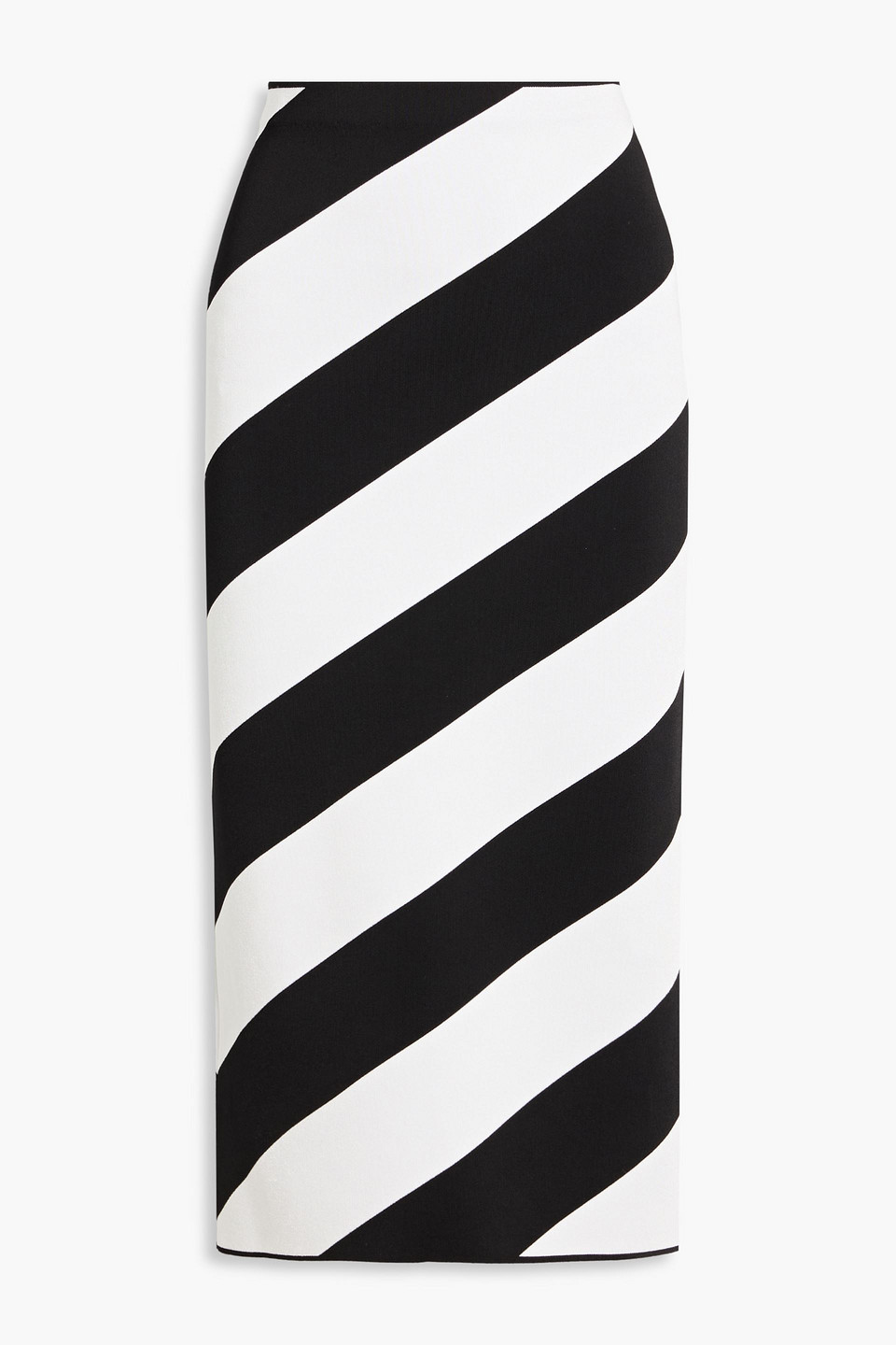 Carolina Herrera Striped Jacquard-knit Midi Skirt In Multi