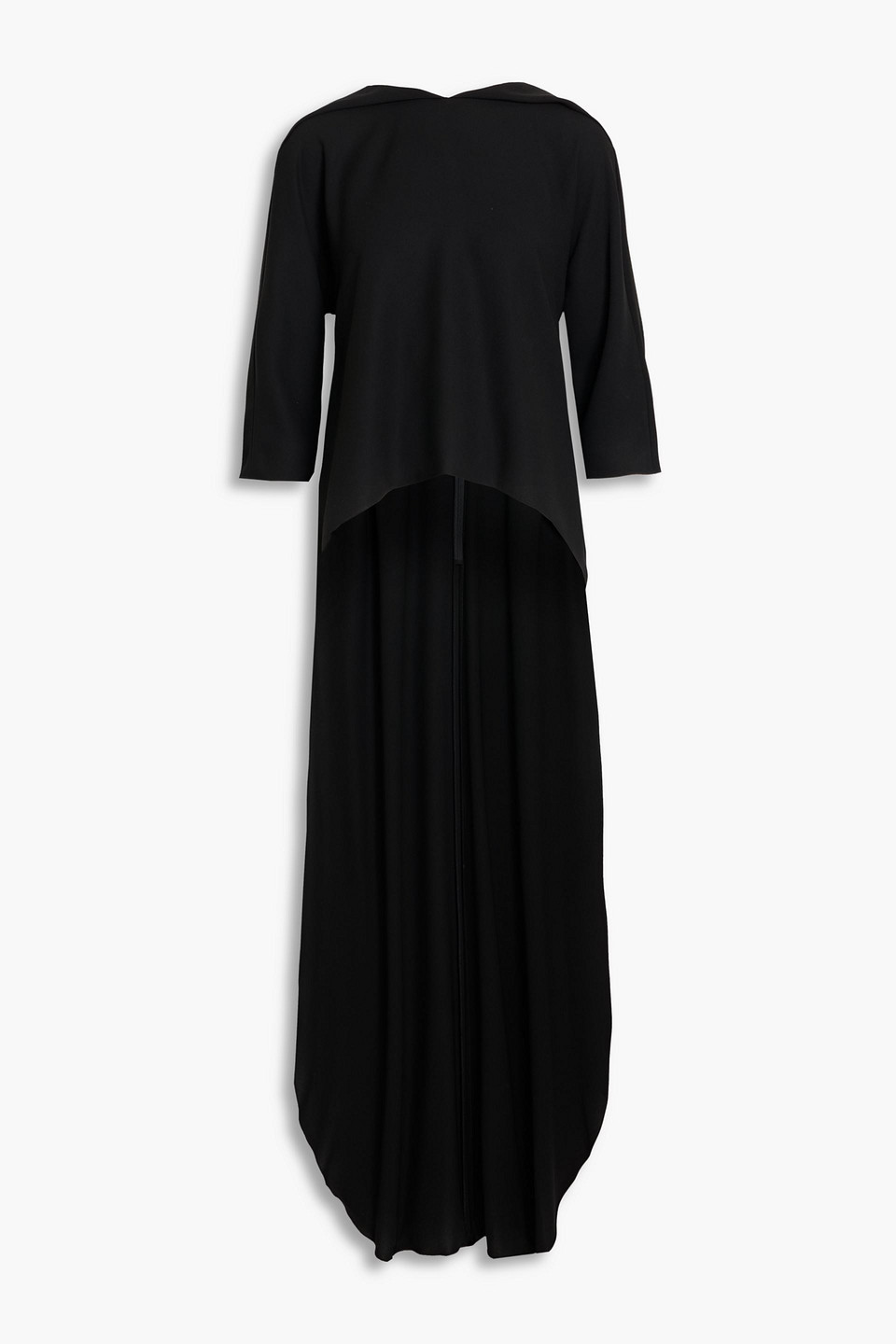 carolina herrera - asymmetric crepe top - black - us 0
