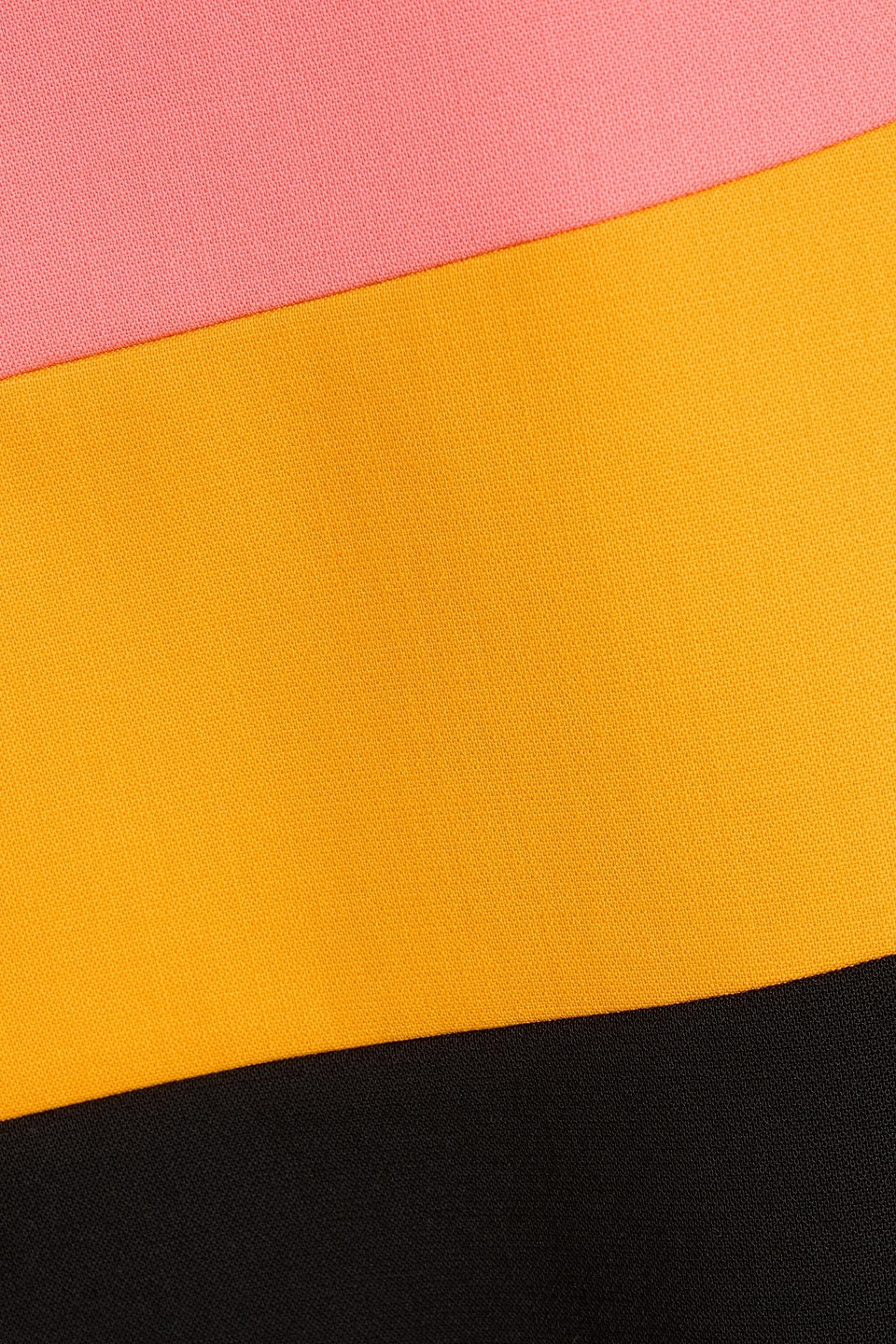 Carolina Herrera Color-block Wool-blend Midi Dress In Orange